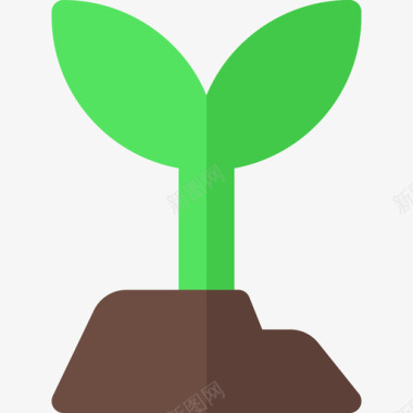 植物可持续能源17平坦图标图标