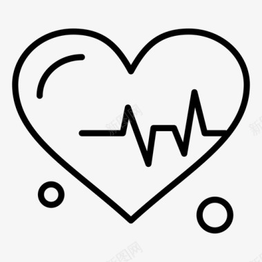 心脏心跳脉搏图标图标