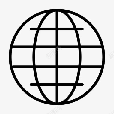 世界全球互联网图标图标