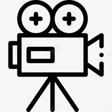 摄像机电影工业13线性图标图标