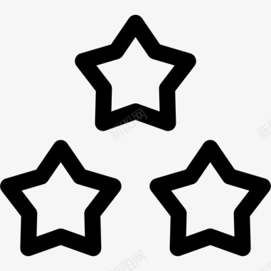 星星成功37直线型图标图标