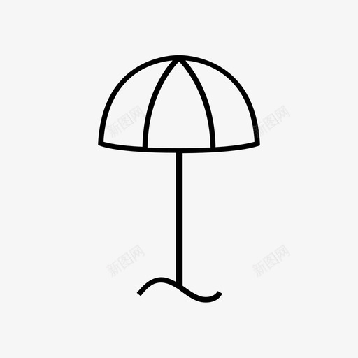 海伞休息室放松图标svg_新图网 https://ixintu.com 休息室 夏季 放松 旅行 海伞 热带