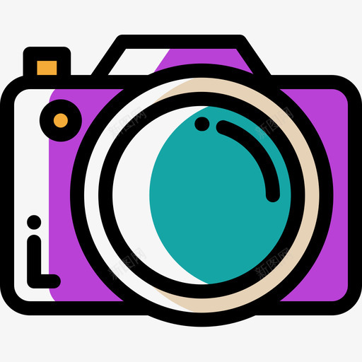 相机创意工具22色彩省略图标svg_新图网 https://ixintu.com 创意 工具 相机 省略 色彩