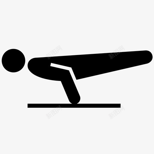 高级瑜伽平衡控制图标svg_新图网 https://ixintu.com 健身 力量 平衡 控制 瑜伽 锻炼 高级