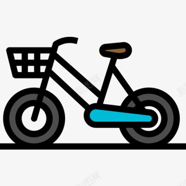 自行车运输122线颜色图标图标
