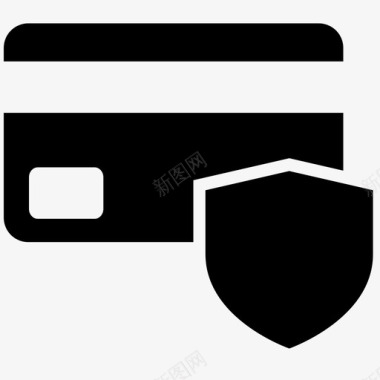安全卡信用卡支付图标图标
