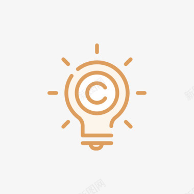 版权法定权利2线性颜色图标图标