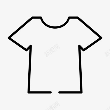 短袖衬衫服装t恤图标图标