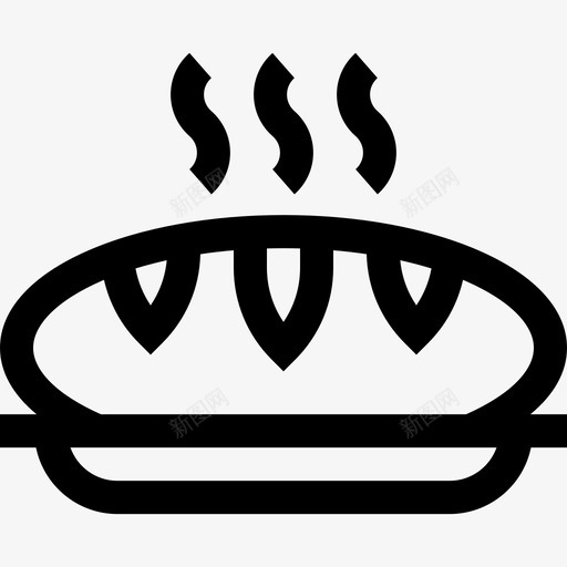 面包早餐18直系图标svg_新图网 https://ixintu.com 早餐 直系 面包