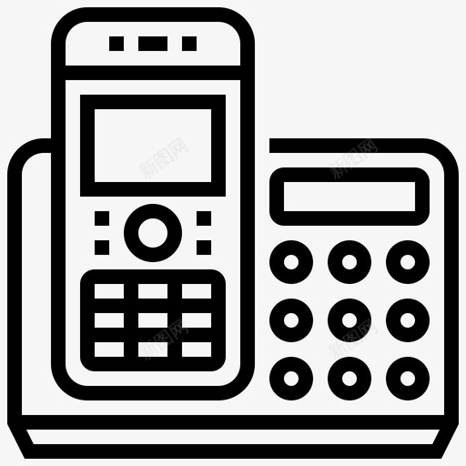 电话对话资产23线性图标svg_新图网 https://ixintu.com 对话资产23 电话 线性
