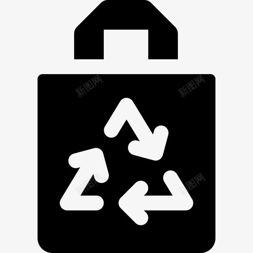 回收袋生态164装满图标svg_新图网 https://ixintu.com 回收 生态 装满