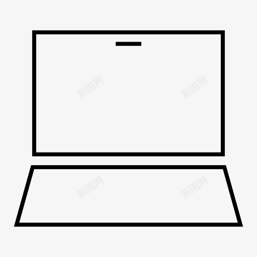 笔记本电脑在线技术图标svg_新图网 https://ixintu.com 在线 工作 技术 笔记本电脑