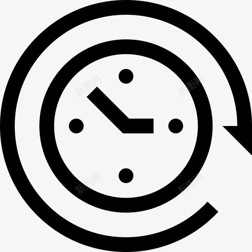 时间速度表时间7线性图标svg_新图网 https://ixintu.com 时间 线性 速度表时间7