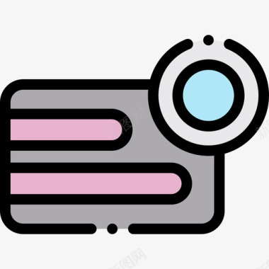 相机摄影64线性彩色图标图标