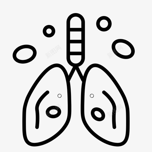 污染癌症心脏图标svg_新图网 https://ixintu.com 器官 大纲 常规 心脏 污染 癌症