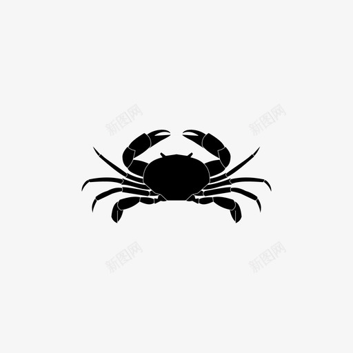 螃蟹海图标svg_新图网 https://ixintu.com 海 螃蟹