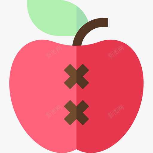 苹果2号整容手术图标svg_新图网 https://ixintu.com 2号 手术 整容 苹果