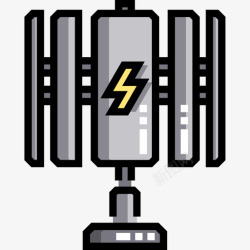 风电机组风电机组智慧城市13线条颜色图标高清图片