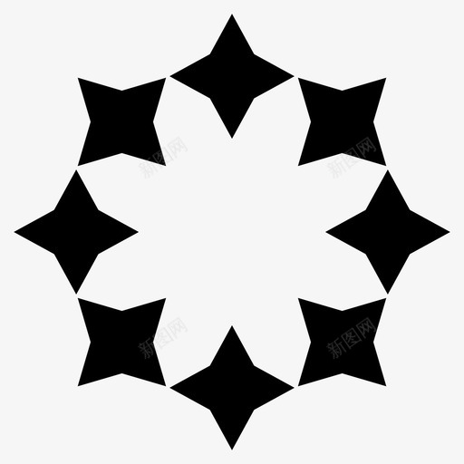 星星工会图标svg_新图网 https://ixintu.com 工会 星星