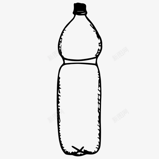瓶子饮料塑料瓶图标svg_新图网 https://ixintu.com 塑料瓶 瓶子 饮料