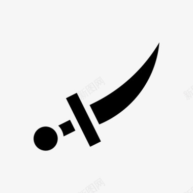 匕首猎物刀图标图标