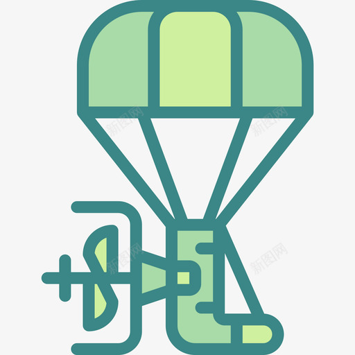 滑翔伞运输118双音图标svg_新图网 https://ixintu.com 双音 滑翔伞 运输