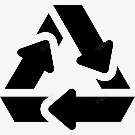 回收符号生态164填充图标svg_新图网 https://ixintu.com 回收 填充 生态 符号