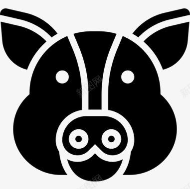 猪兽首2雕文图标图标