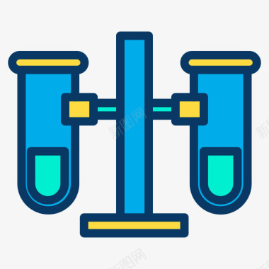 试管科学97线性颜色图标图标