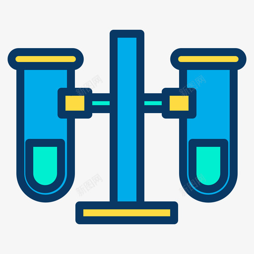 试管科学97线性颜色图标svg_新图网 https://ixintu.com 科学 线性 试管 颜色