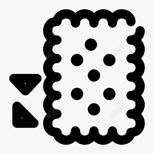 饼干面包房食品图标svg_新图网 https://ixintu.com 咖啡图标gapbold 点心 糕点 面包房 食品 饼干