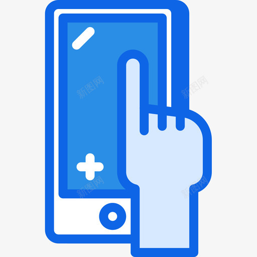 智能手机用户界面30蓝色图标svg_新图网 https://ixintu.com 手机 智能 用户界面 蓝色