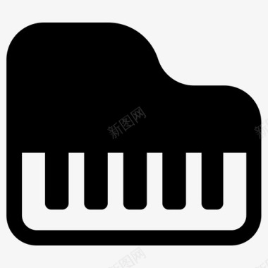 钢琴大钢琴乐器图标图标