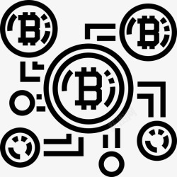 blockchainCrowdfundingBlockchain22线性图标高清图片