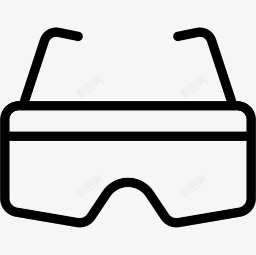 3d眼镜技术55线性图标svg_新图网 https://ixintu.com 3d 技术 眼镜 线性