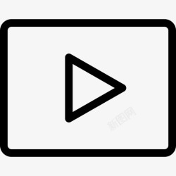 YouTubeYoutube徽标5线性图标高清图片