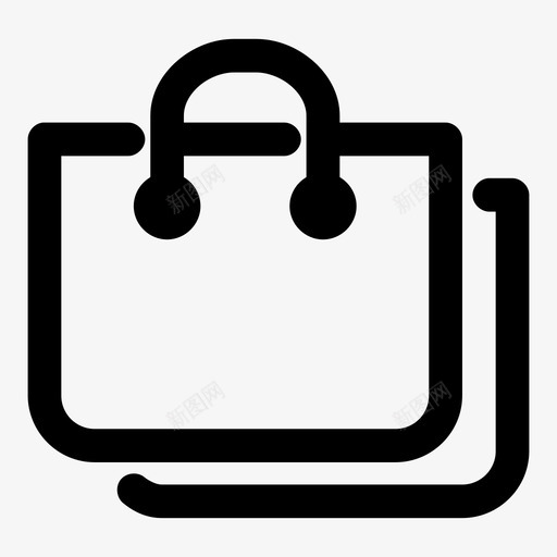 购物袋数码营销图标svg_新图网 https://ixintu.com 加粗 数码 营销 购物袋 随机