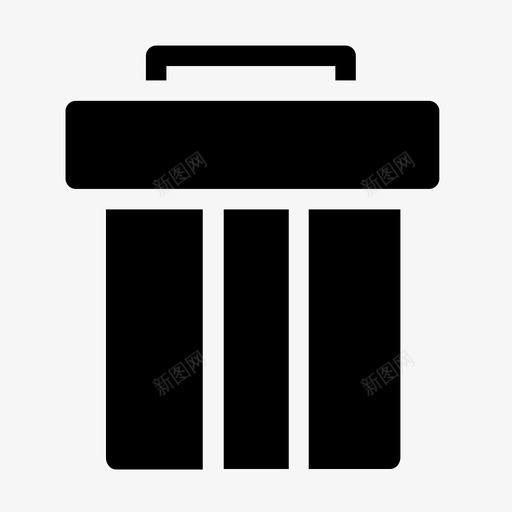 垃圾桶删除移动9字形图标svg_新图网 https://ixintu.com 9字形 删除 垃圾桶 移动