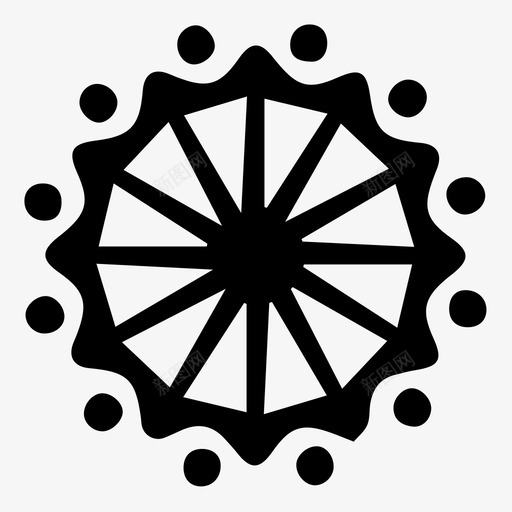 图案圆形图案几何图案图标svg_新图网 https://ixintu.com 几何 图案 圆形 对称 手绘
