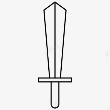 武器中世纪的武器剑图标图标