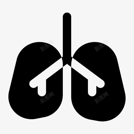 肺器官呼吸图标svg_新图网 https://ixintu.com 保健 呼吸 器官