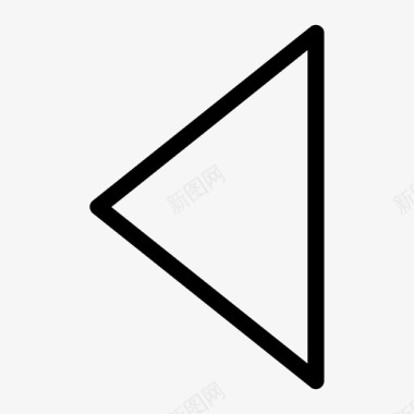 三角形左金字塔图标图标