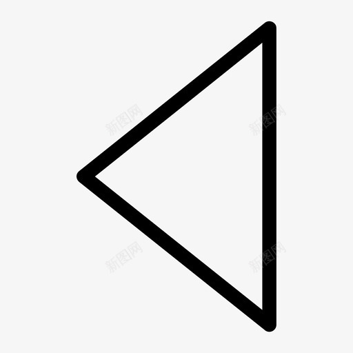 三角形左金字塔图标svg_新图网 https://ixintu.com 三角形 形状 金字塔
