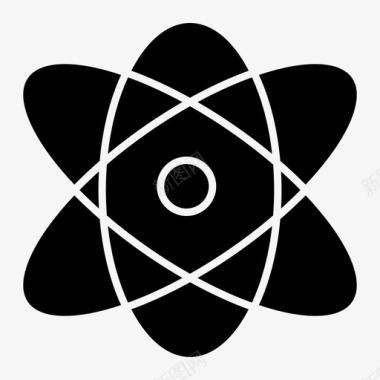 原子教育物理图标图标