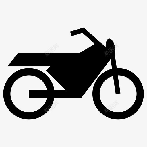 摩托车自行车快速图标svg_新图网 https://ixintu.com 快速 摩托车 自行车 车轮 运输