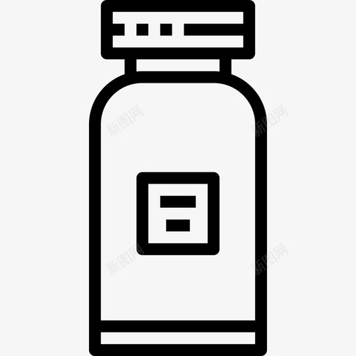 水瓶背包客直线型图标svg_新图网 https://ixintu.com 水瓶 直线 线型 背包