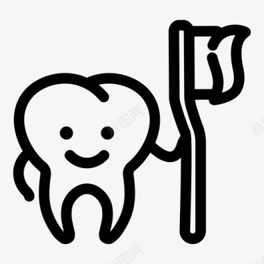 牙齿护理牙科牙医图标图标