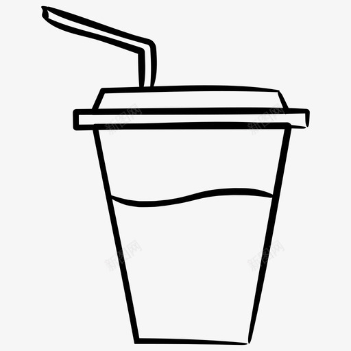 果汁饮料餐厅手绘图标svg_新图网 https://ixintu.com 果汁 餐厅手绘图标 饮料
