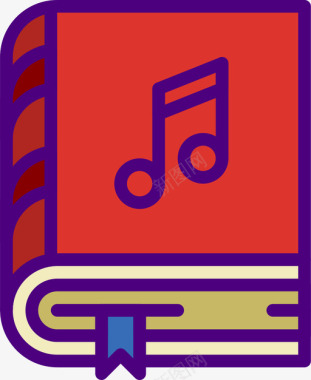 音乐多媒体61线性彩色图标图标