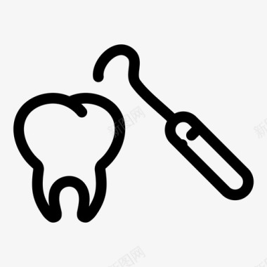 牙科工具牙医牙科图标图标
